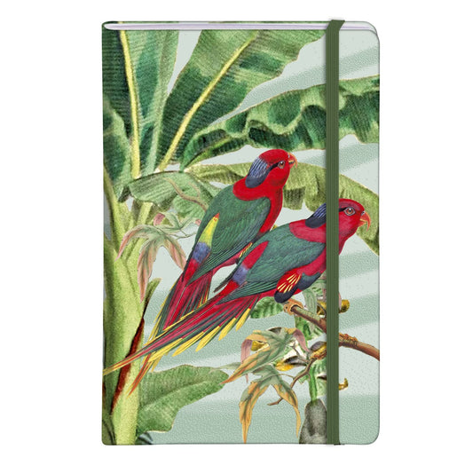 CLAIREFONTAINE x Jungle Harmony Hardcover Notebook A6 48s Lined Parrot Tree