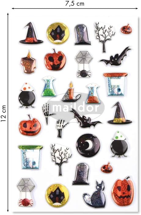 MAILDOR 3D Stickers Cooky Halloween 1s