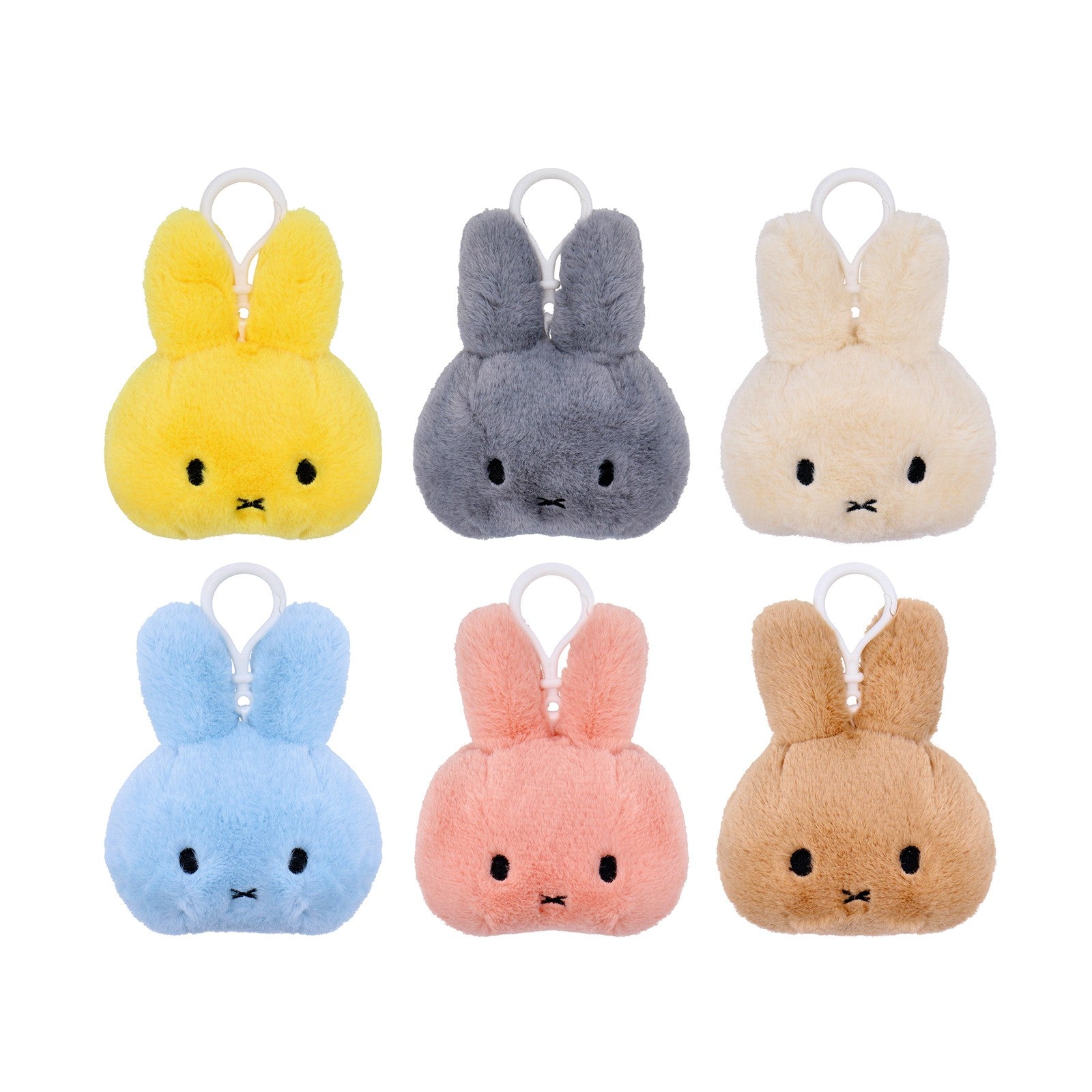 MIFFY Head Backpack Clip Fluffy Pastel Blue Default Title