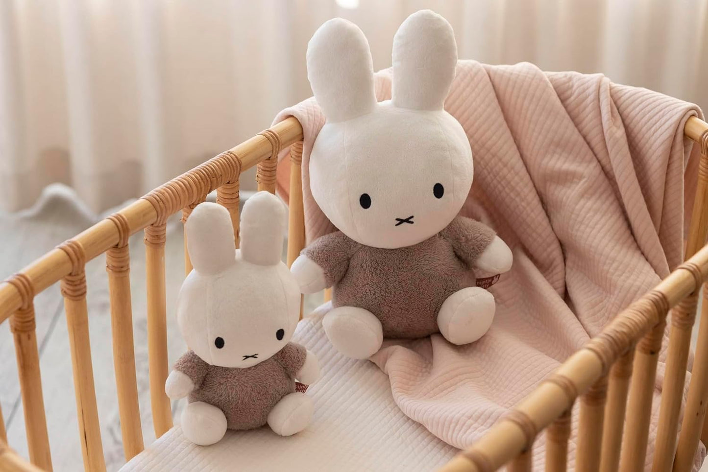 MIFFY Cuddle with Bell 25cm Fluffy Taupe Default Title