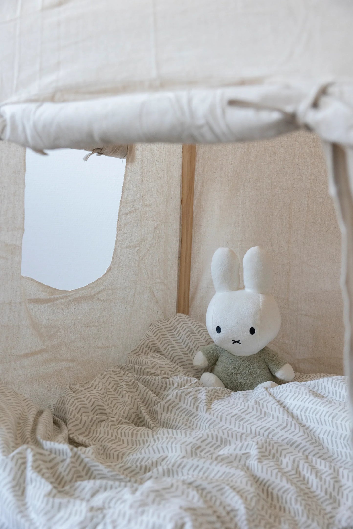 MIFFY Cuddle with Bell 35cm Fluffy Green Default Title