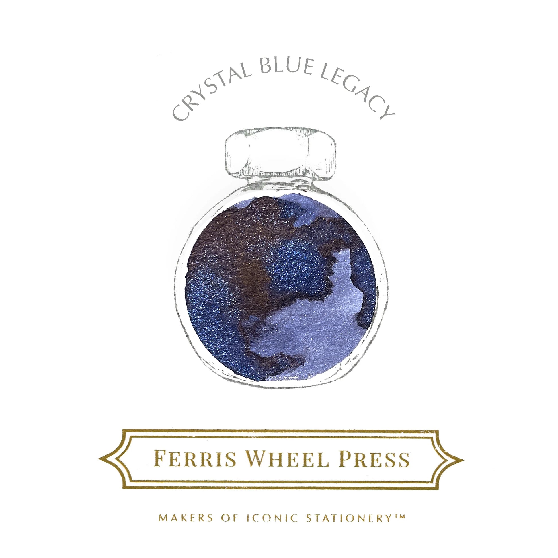 FERRIS WHEEL PRESS Fountain Pen Ink 38ml Crystal Blue Legacy Default Title