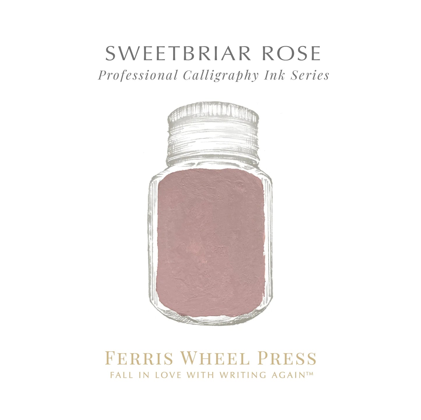 FERRIS WHEEL PRESS Calligraphy Ink 28ml Sweet Briar Rose Default Title