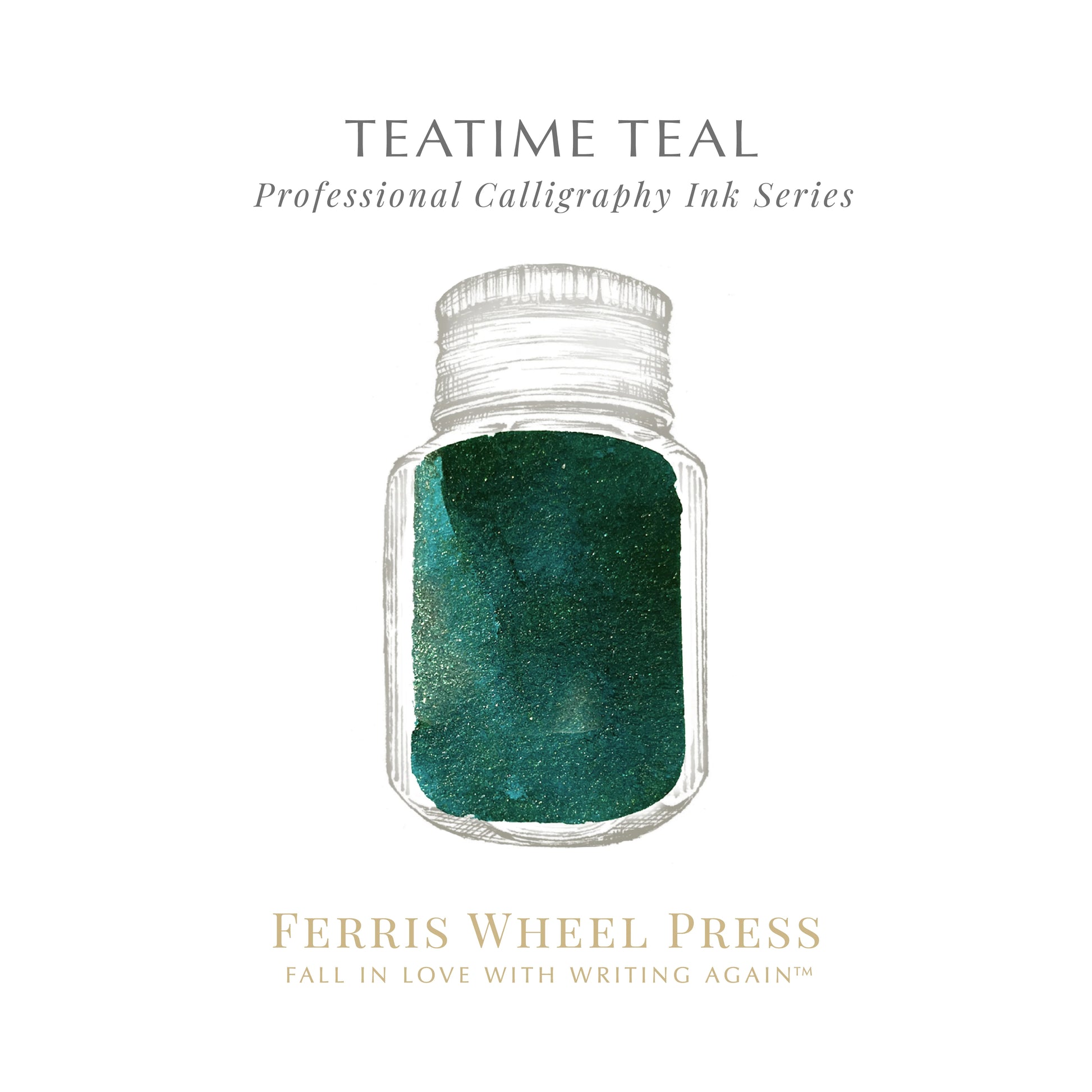 FERRIS WHEEL PRESS Calligraphy Ink 28ml Teatime Teal Default Title