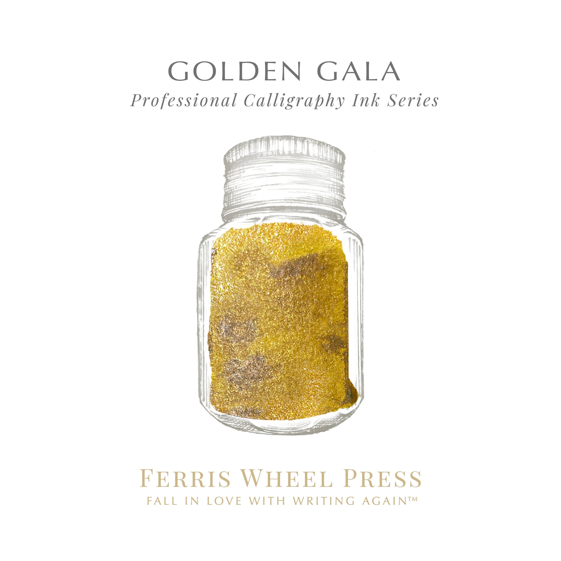 FERRIS WHEEL PRESS Calligraphy Ink 28ml Golden Gala Default Title