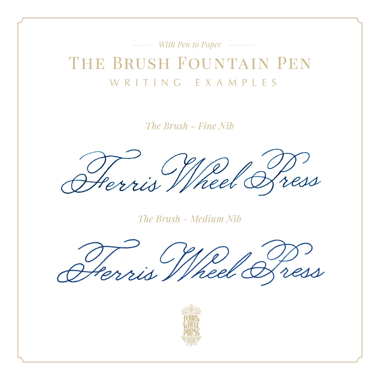 FERRIS WHEEL PRESS Brush Fountain Pen-Fine Printmakers Teal Default Title