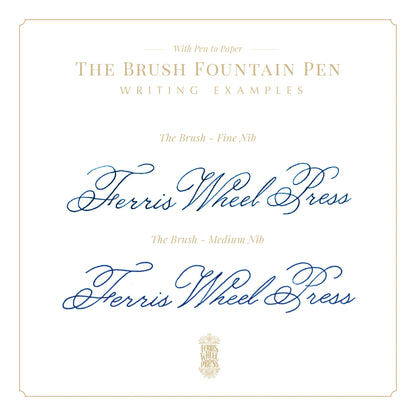 FERRIS WHEEL PRESS Brush Fountain Pen-Fine Printmakers Teal Default Title