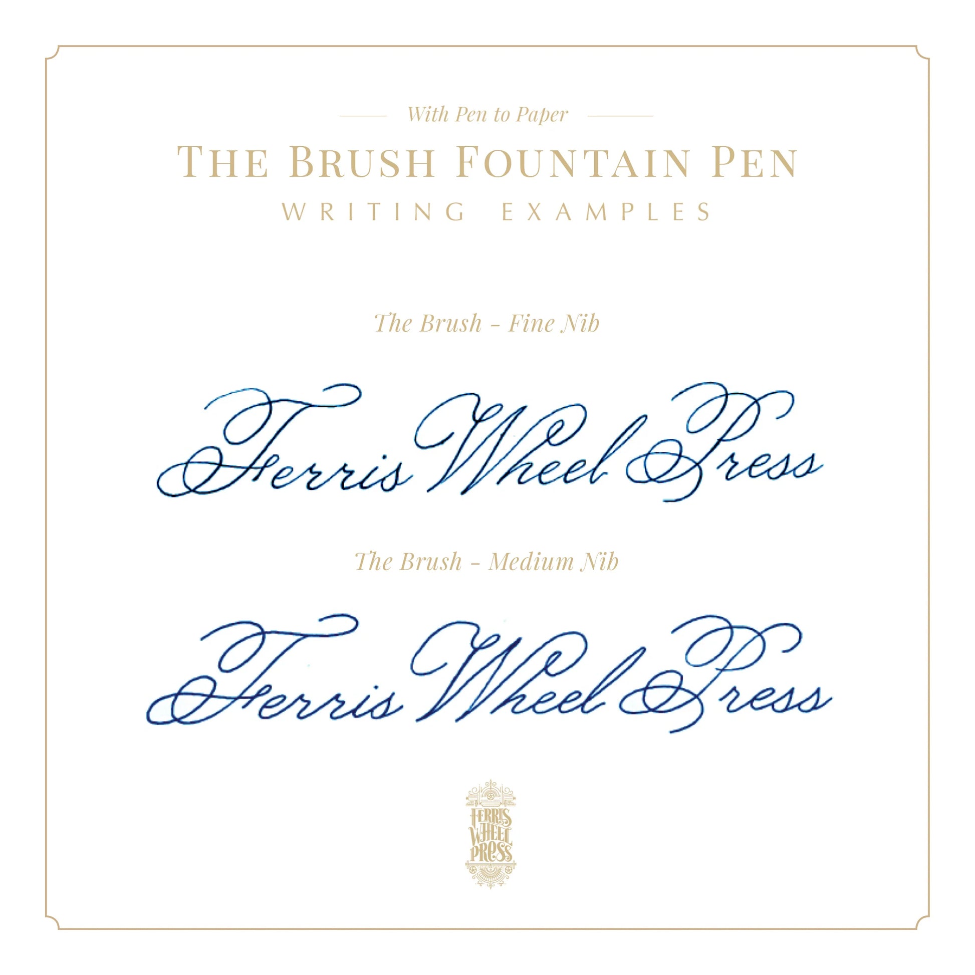 FERRIS WHEEL PRESS Brush Fountain Pen-Fine Spring Violette Default Title