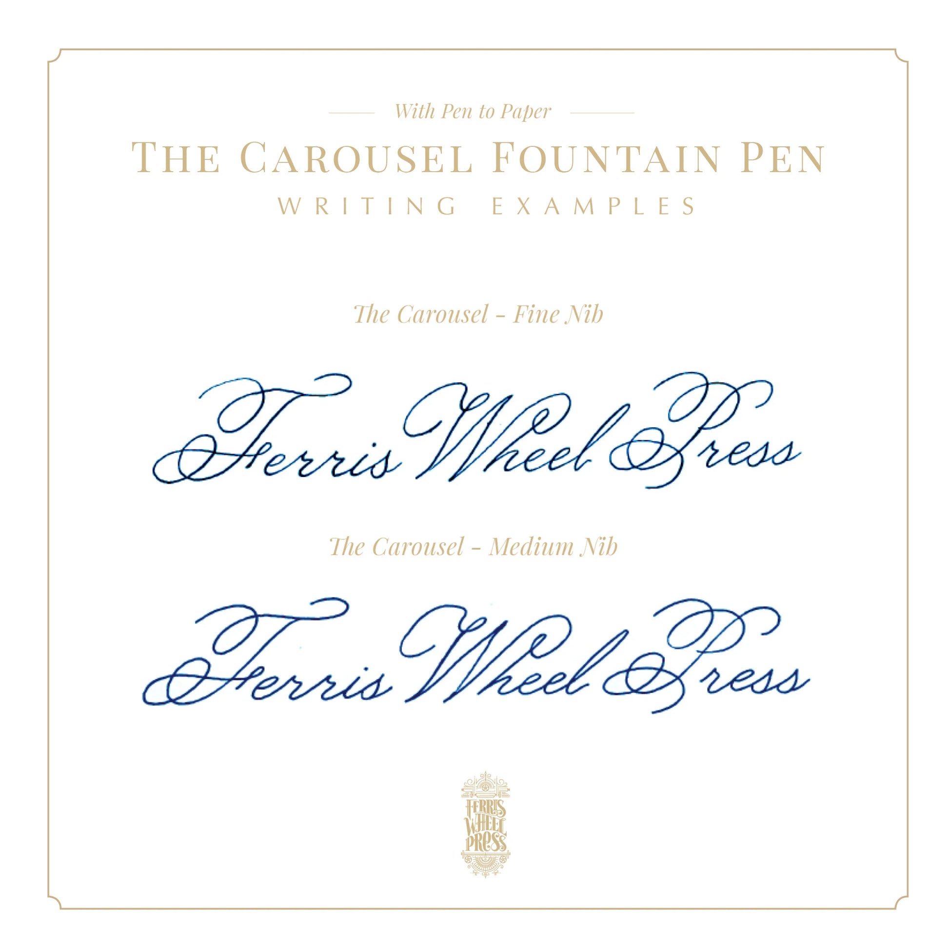 FERRIS WHEEL PRESS Carousel Fountain Pen-Fine Malibu Blush Default Title