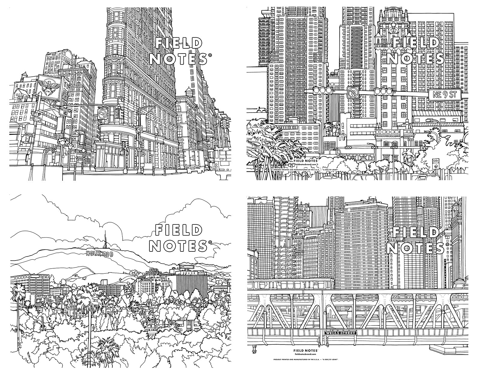 FIELD NOTES Quarterly Edition Streetscapes: Los Angeles & Chicago Default Title