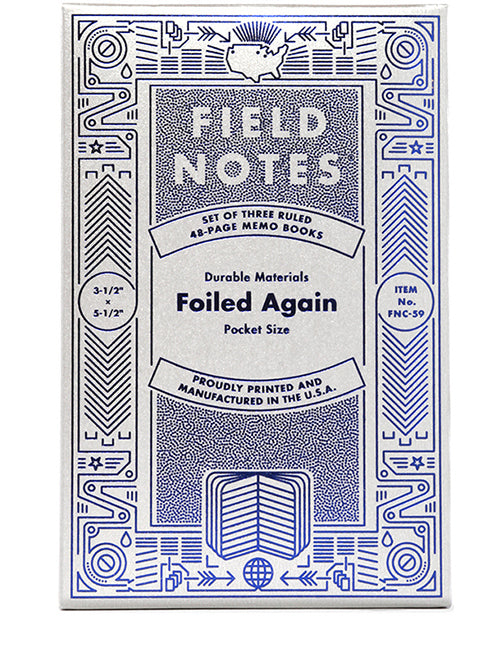 FIELD NOTES Quarterly Edition Foiled Again 3-Pack Default Title