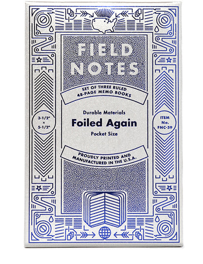 FIELD NOTES Quarterly Edition Foiled Again 3-Pack Default Title