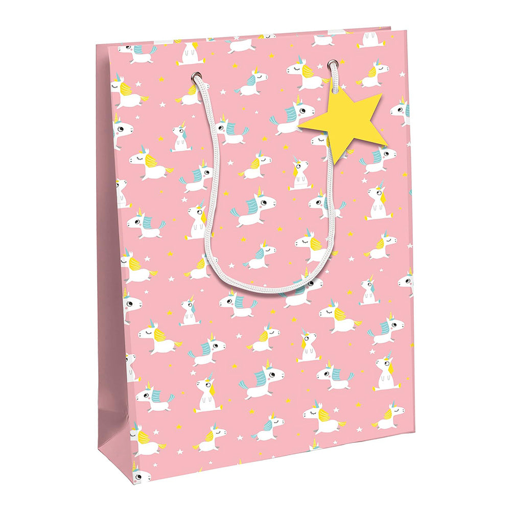 CLAIREFONTAINE Gift Bag Large 26.5x14x33cm Unicorn