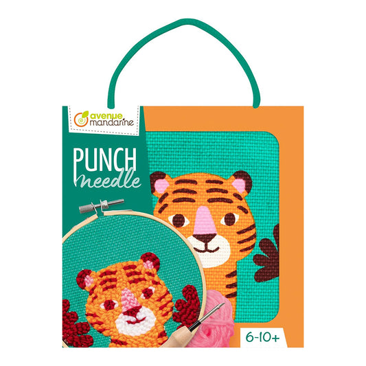 AVENUE MANDARINE Punch Needle Tiger