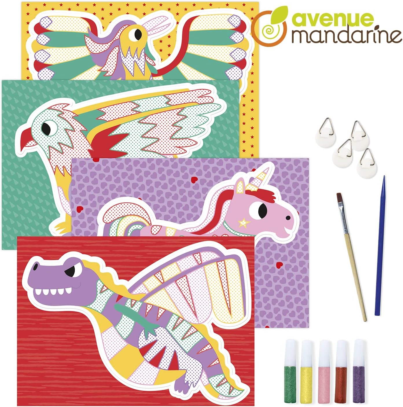 AVENUE MANDARINE Creative Box Coloured Sand Boards