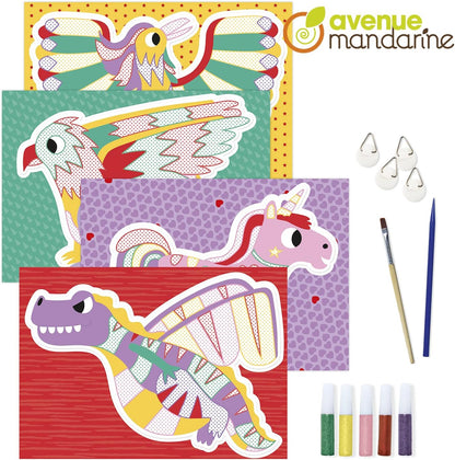 AVENUE MANDARINE Creative Box Coloured Sand Boards