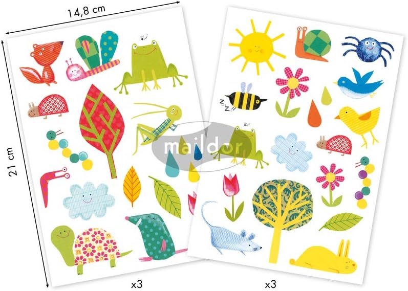 MAILDOR Baby Stickers Garden 6s