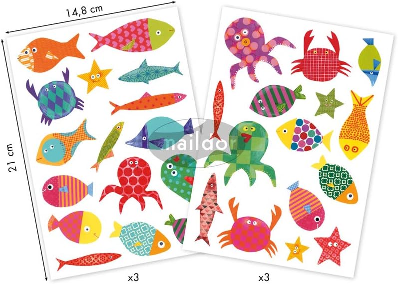 MAILDOR Baby Stickers Fishes 6s