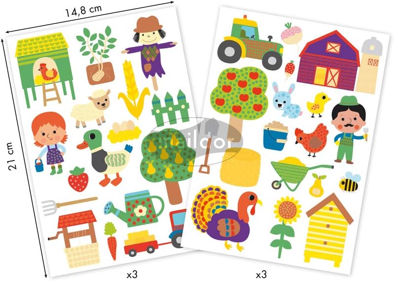 MAILDOR Baby Stickers Farm 6s