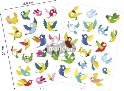 MAILDOR Baby Stickers Birds 6s