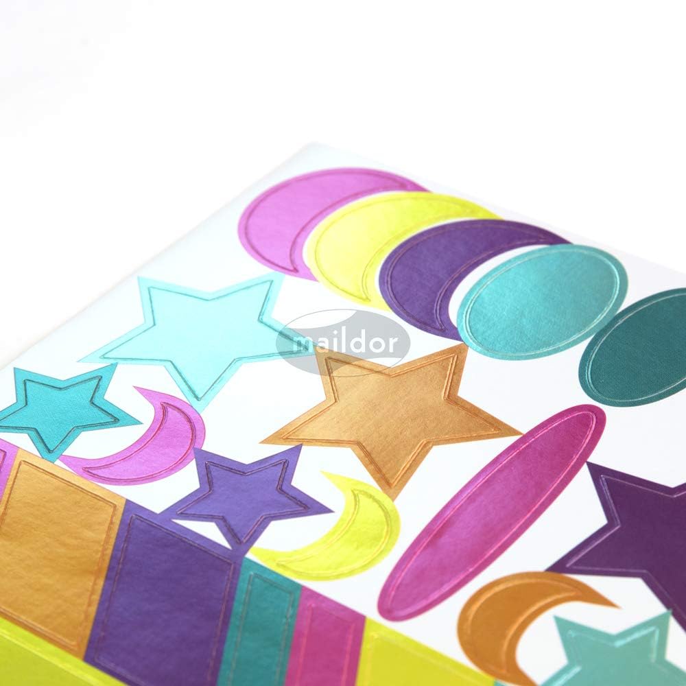 MAILDOR Baby Stickers Metallic Geometric 6s