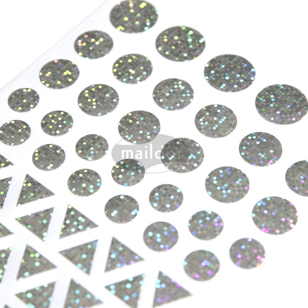 MAILDOR Geo Stickers Initial Holographic Geometric 4s