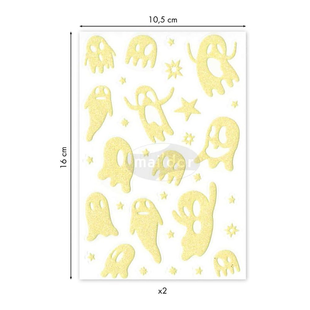 MAILDOR 3D Stickers Phospho' Stick Ghosts 2s