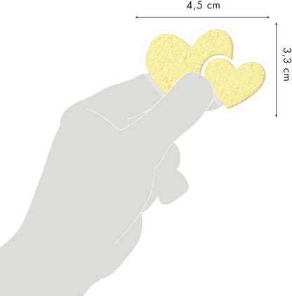 MAILDOR 3D Stickers Phospho' Stick Hearts 2s