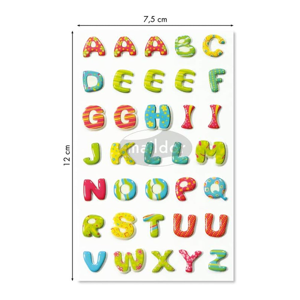 MAILDOR 3D Stickers Cooky Alphabet Pep's 1s