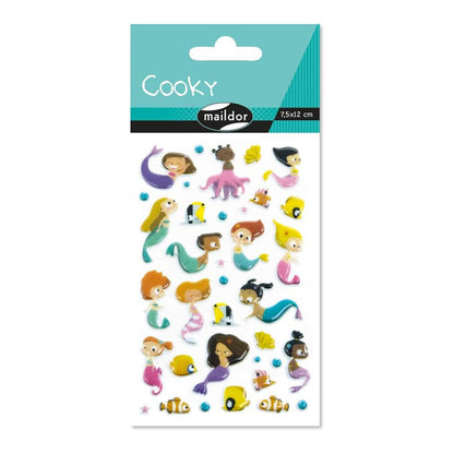 MAILDOR 3D Stickers Cooky Mermaids 1s