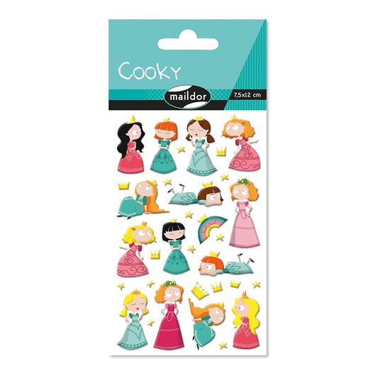 MAILDOR 3D Stickers Cooky Princesses 1s