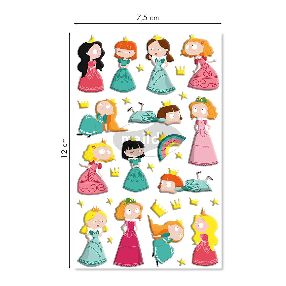 MAILDOR 3D Stickers Cooky Princesses 1s