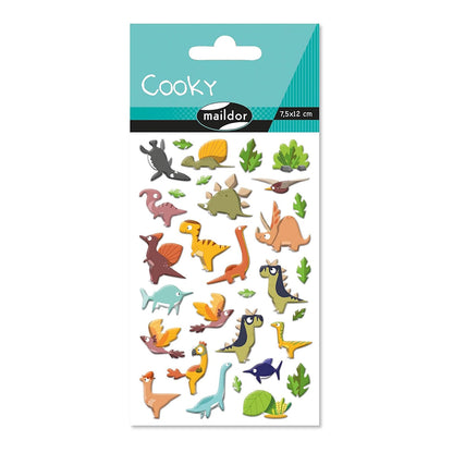 MAILDOR 3D Stickers Cooky Dinosaurs 1s