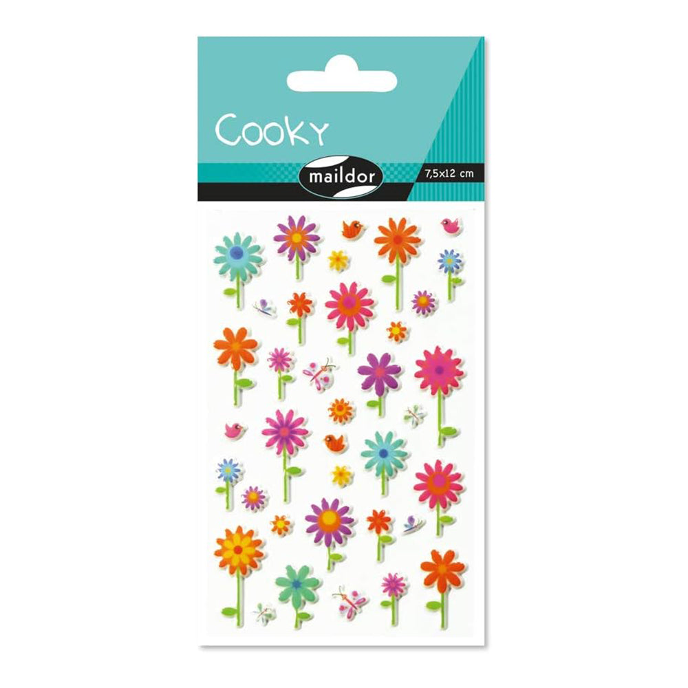 MAILDOR 3D Stickers Cooky Flowers 1s