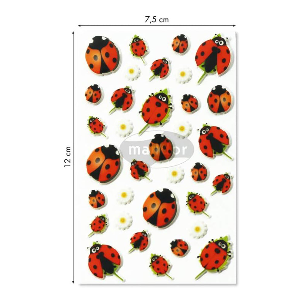 MAILDOR 3D Stickers Cooky Ladybirds 1s