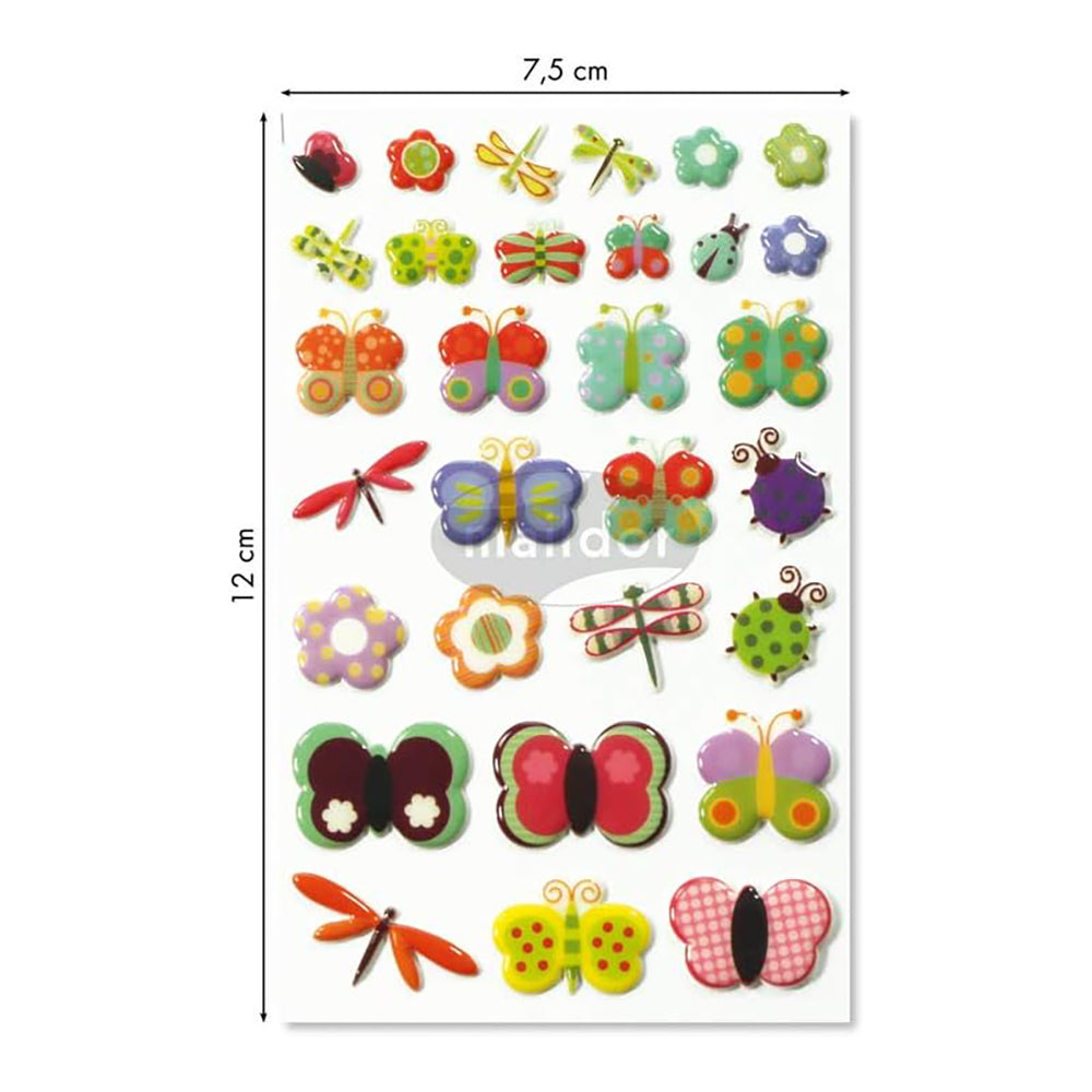 MAILDOR 3D Stickers Cooky Dragonflies 1s