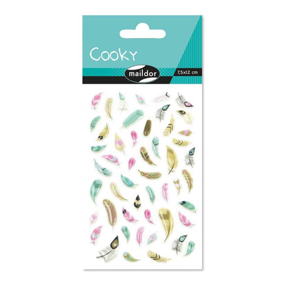 MAILDOR 3D Stickers Cooky Feathers 1s