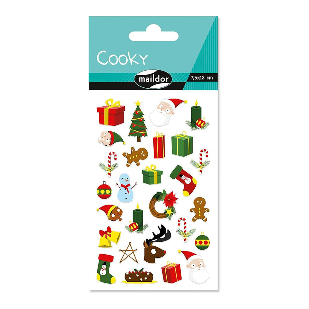 MAILDOR 3D Stickers Cooky Christmas Traditional 1s