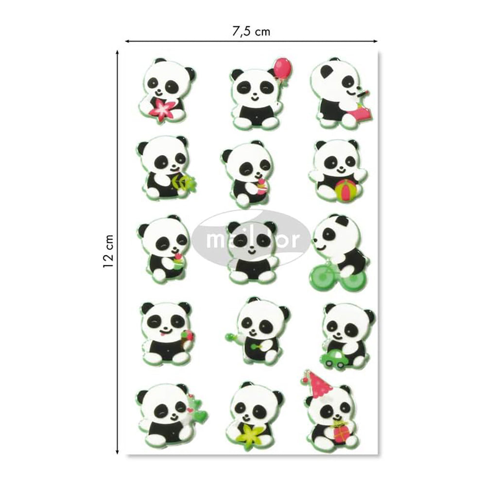 MAILDOR 3D Stickers Cooky Panda 1s