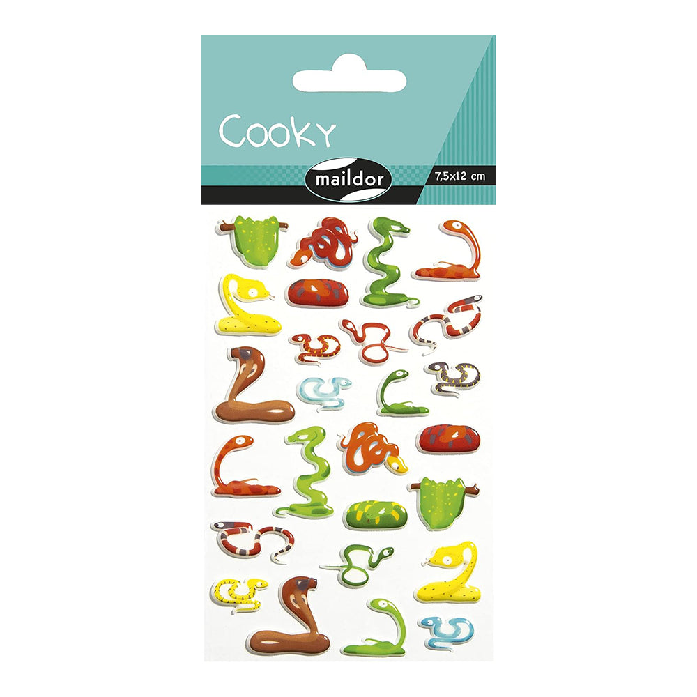 MAILDOR 3D Stickers Cooky Snakes 1s