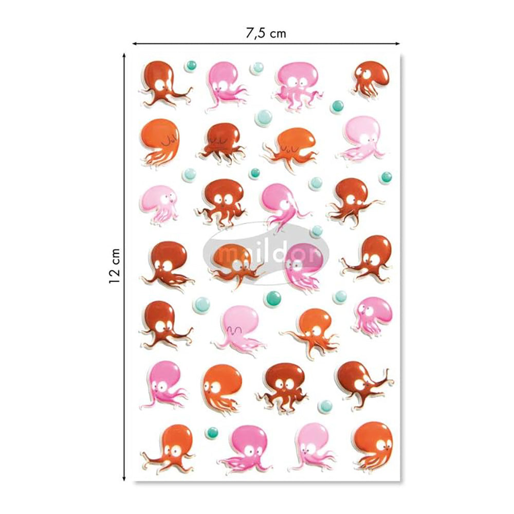 MAILDOR 3D Stickers Cooky Animals 1s