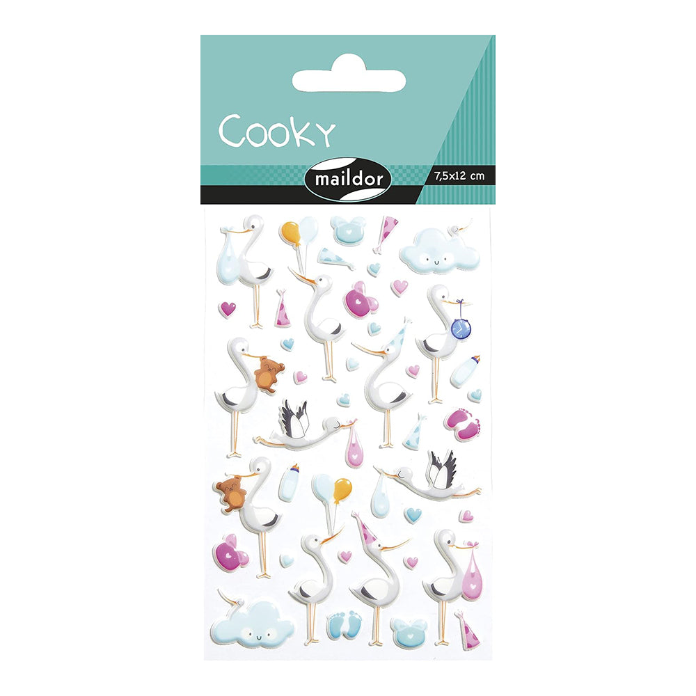 MAILDOR 3D Stickers Cooky Wedding/Birth 1s