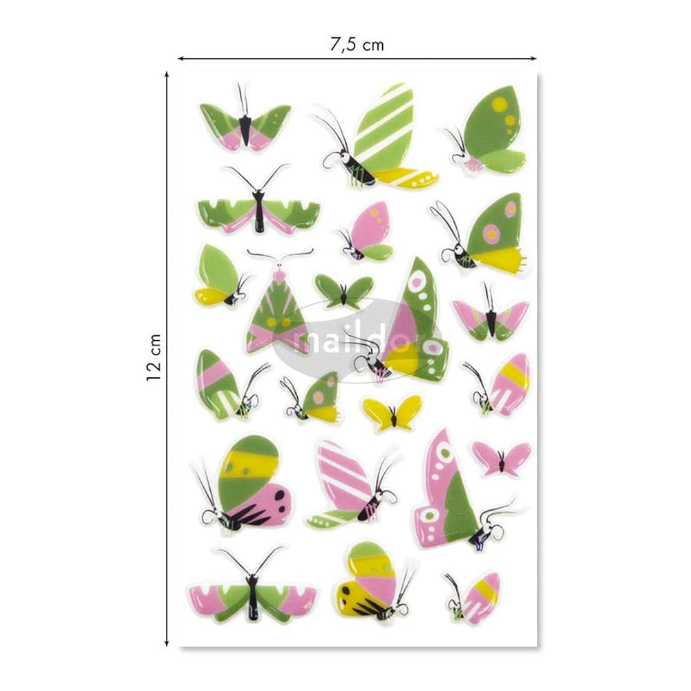 MAILDOR 3D Stickers Cooky Butterflies 1s