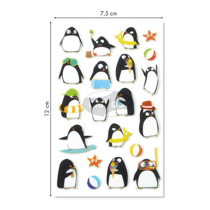 MAILDOR 3D Stickers Cooky Penguins 1s