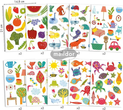 MAILDOR Baby Stickers Thematic Assortment 20s