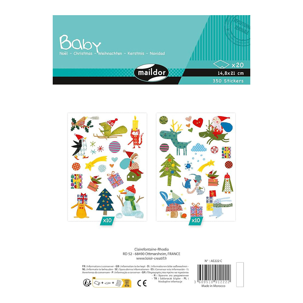 MAILDOR Baby Stickers Christmas 20s