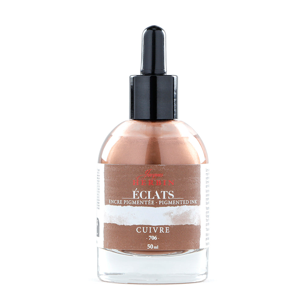 JACQUES HERBIN Eclats Pigmented Ink 50ml Copper