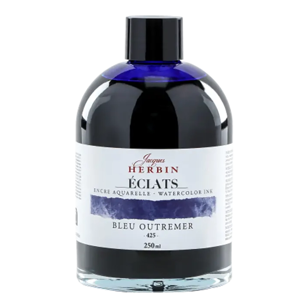 JACQUES HERBIN Eclats Watercolour Ink 250ml Ultramarine Blue