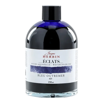 JACQUES HERBIN Eclats Watercolour Ink 250ml Ultramarine Blue