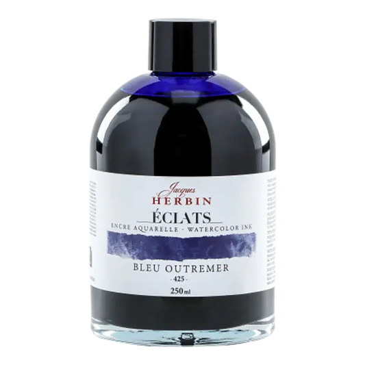 JACQUES HERBIN Eclats Watercolour Ink 250ml Ultramarine Blue